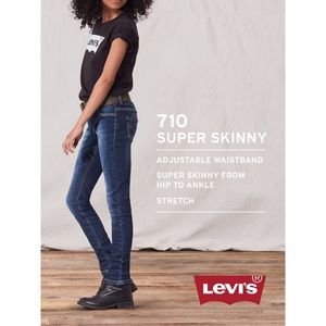Girls Levi’s skinny jeans stretch